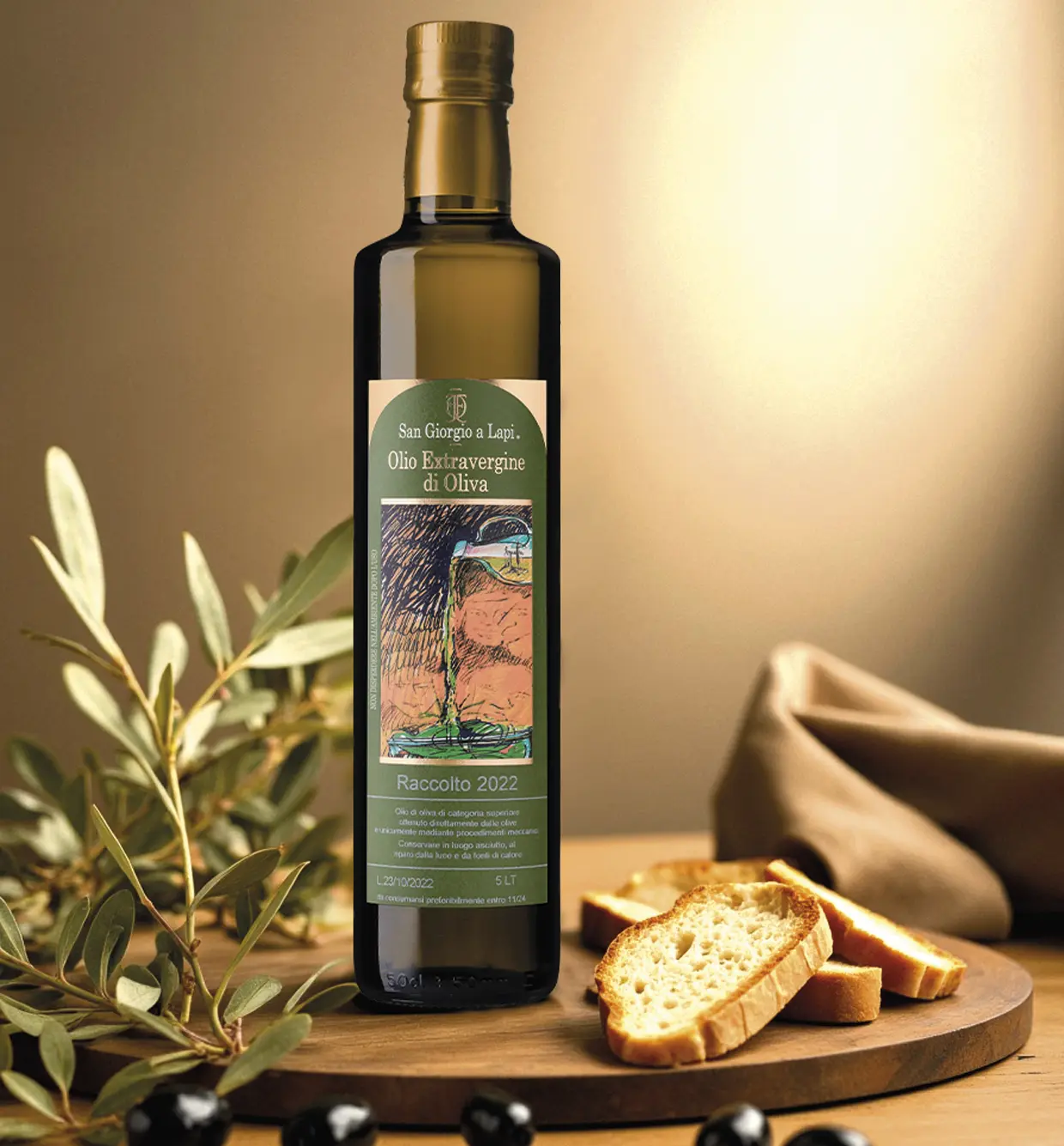 Olio Extravergine Da Olive Selezionate Con Cura
